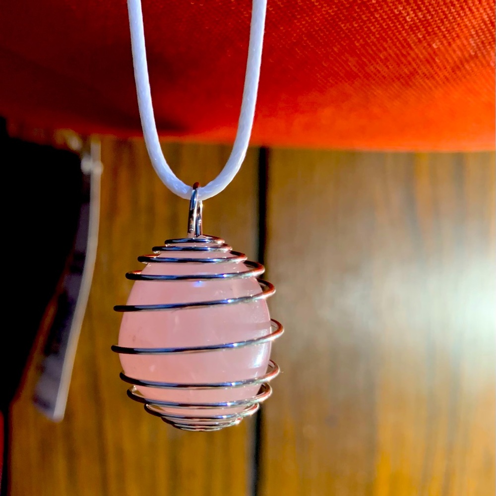 Rose Quartz Stone Necklace
